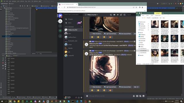 MidJourney Bot Automation Python script Relax and Fast mode Download images / ChatGPT смотреть онлайн