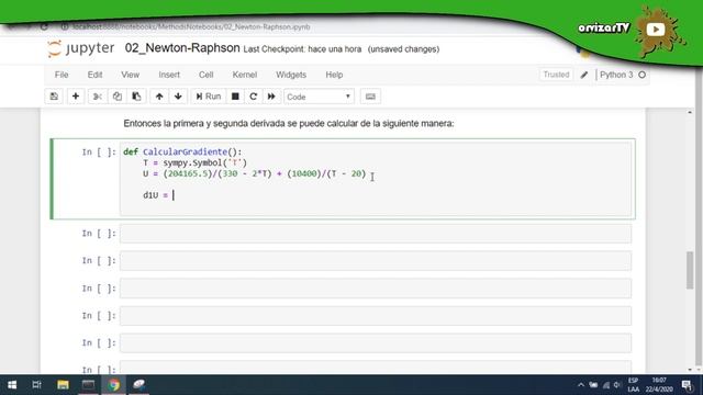 Optimización con python # 5: Método de Newton Raphson (CODIGO SIMPLE) смотреть онлайн