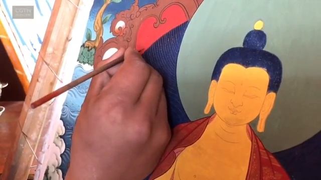 Хотите увидеть, как выглядит художественная мастерская в Тибете, где рисуют тханки? [Age0+] смотреть онлайн