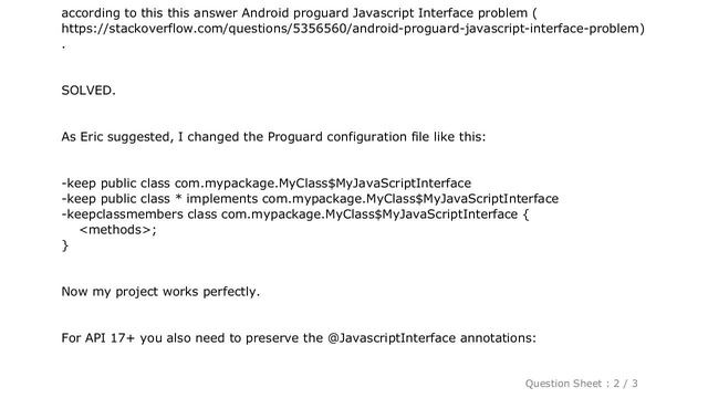 Android : Android Proguard Javascript Interface Fail смотреть онлайн