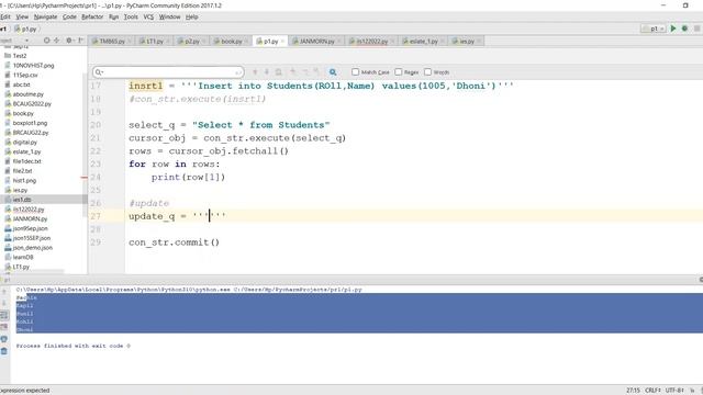 DAY 36: PYTHON 15: Working with Database– Complete Session and Introduction to Working with Files смотреть онлайн