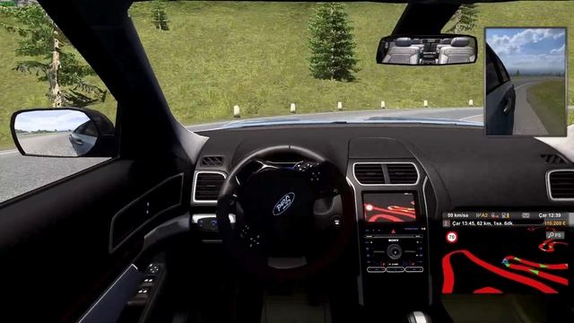 ETS 2 mod-Ford Explorer Platinum 2019-Alp dağlarına tırmanma. смотреть онлайн