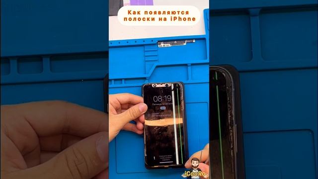 Как появляются полоски на дисплее iPhone смотреть онлайн