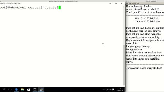 Lab 8.17 - Configure SSL For HTTPS With Nginx смотреть онлайн