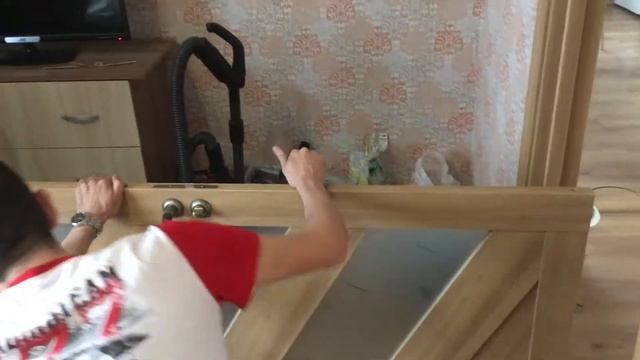 Замена стекла в межкомнатной двери смотреть онлайн