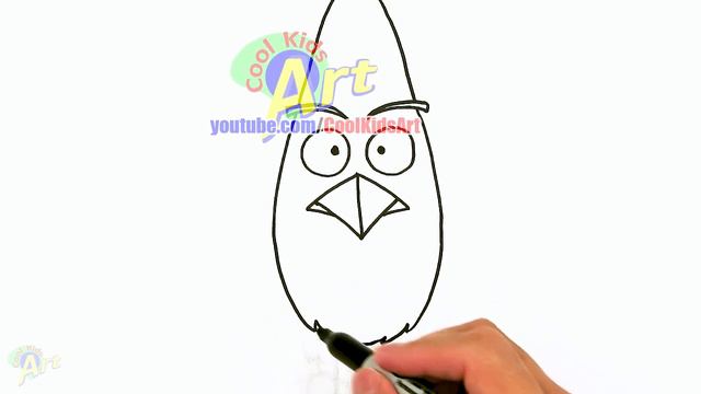 How to Draw Chuck from Angry Birds смотреть онлайн