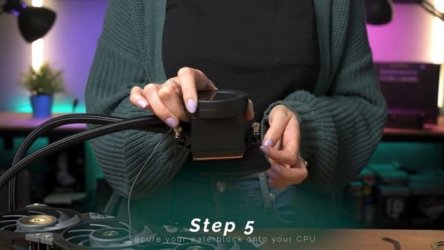 AIO Water Cooler Install Guide for Ryzen AM5 - Thermaltake All In One CPU Coolers смотреть онлайн
