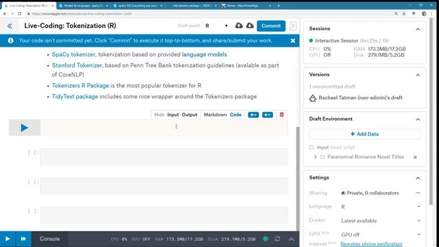 Kaggle Live-Coding: Tokenizing for NLP | Kaggle смотреть онлайн