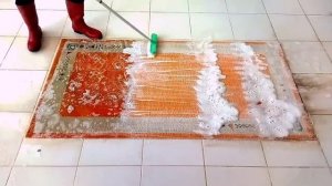 Чистка грязного ковра, удовлетворительная чистка ковра ASMR