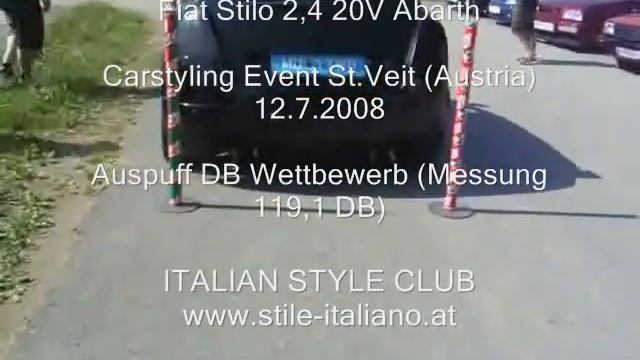 Fiat Stilo Abarth Exhaust DB смотреть онлайн
