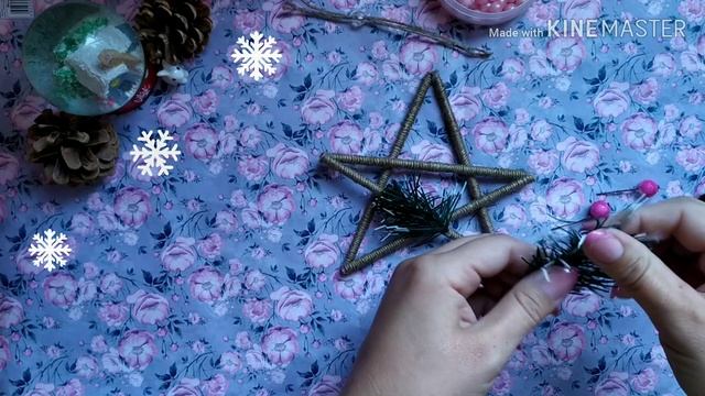 Рождественская звезда!? Новогодние игрушки на ёлку!Новогодние поделки Hand made?? DIY. смотреть онлайн