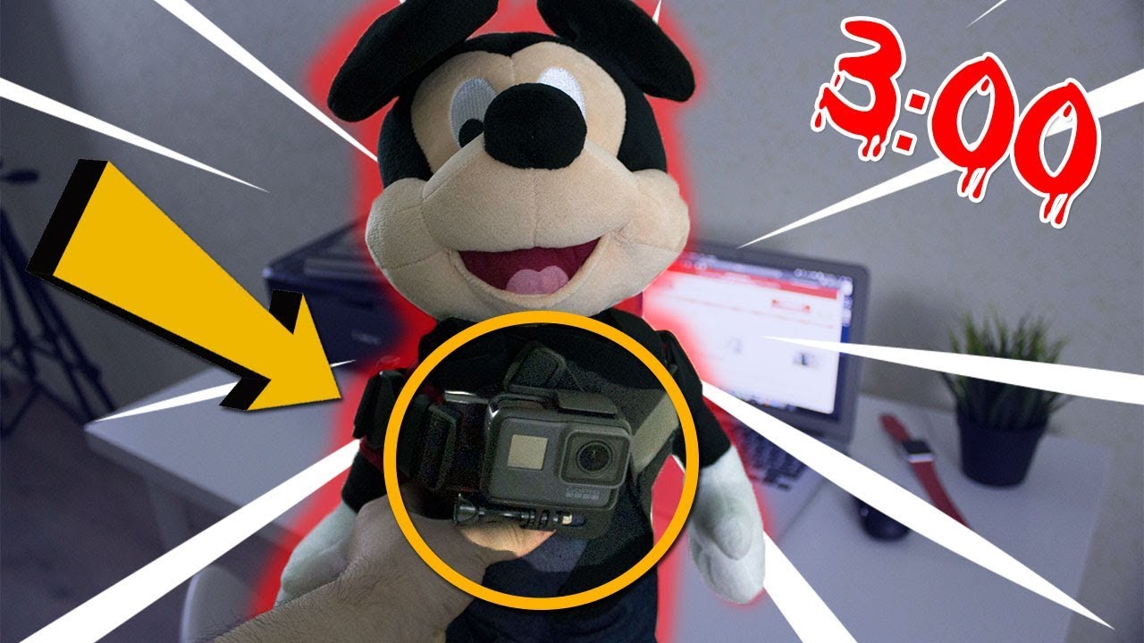 ПРИКРЕПИЛ GOPRO К МИККИ МАУСУ В 3 ЧАСА НОЧИ! PLEER.RU