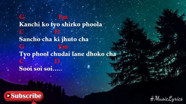 Sora Barse Umerai Ma Lyrics and Chords || Nepali Song || Lyrical Video || смотреть онлайн