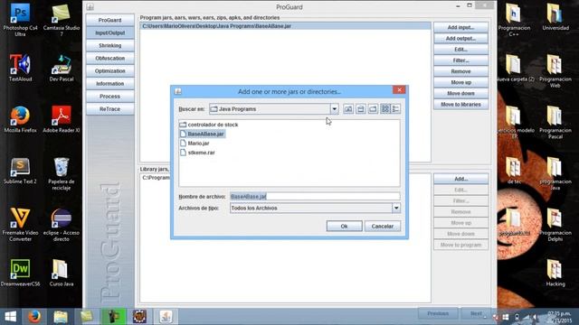 Tutorial Ofuscar un archivo .jar con Proguard смотреть онлайн