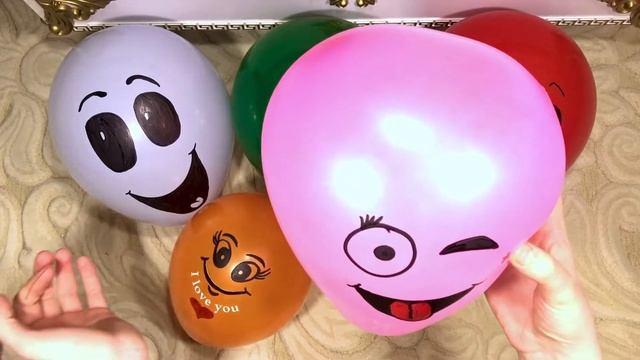 Сборник 8 минут Развивающее видео Для детей Учим цвета Лопаем воздушные Шарики с водой Поем песню смотреть онлайн