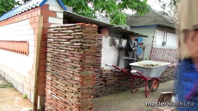 Кладка стены из черепицы - [school masterkladki] смотреть онлайн