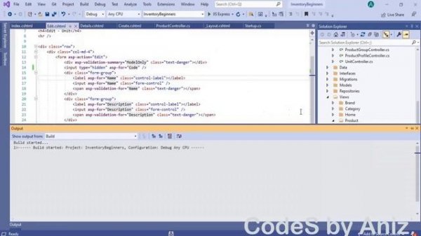 ASP .NET Core MVC CRUD Operations with Foreign key using CodeFirst Approach