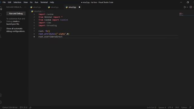 Make 3 viruses with Python смотреть онлайн