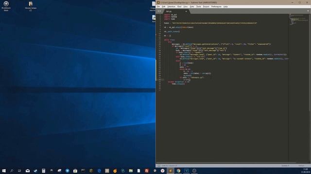 Создания ВК бота с помощью Python №2 смотреть онлайн