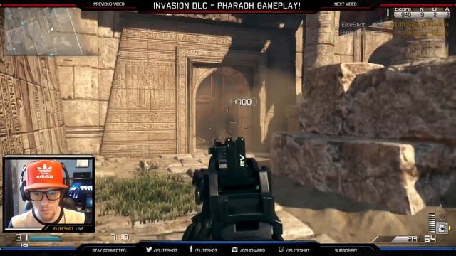CoD Ghosts: PHARAOH Gameplay! - INVASION Map Pack DLC (Call of Duty Ghost Multiplayer Gameplay) смотреть онлайн