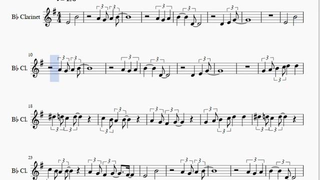 Clarinet Sheet Music: How to play Blue Skies by Irving Berlin смотреть онлайн