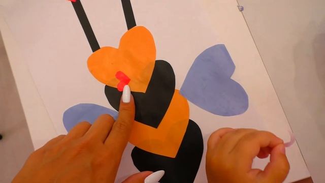 АППЛИКАЦИЯ ИЗ ЦВЕТНОЙ БУМАГИ КОТИК, РЫБКА и ПЧЕЛКА! смотреть онлайн