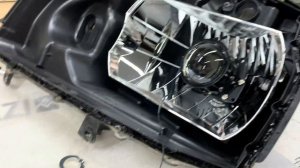 Установка светодиодных линз Vision Tri-Led Swift Series в Nissan X-Trail t31 своими руками.