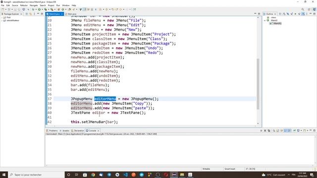 Java Swing 10 - Le Menu Contextuel (البرمجة بلغة جافا) смотреть онлайн