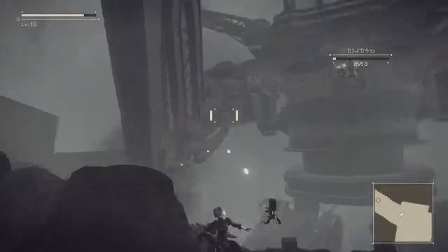 NieR:Automata Goliath Boss battle gameplay смотреть онлайн
