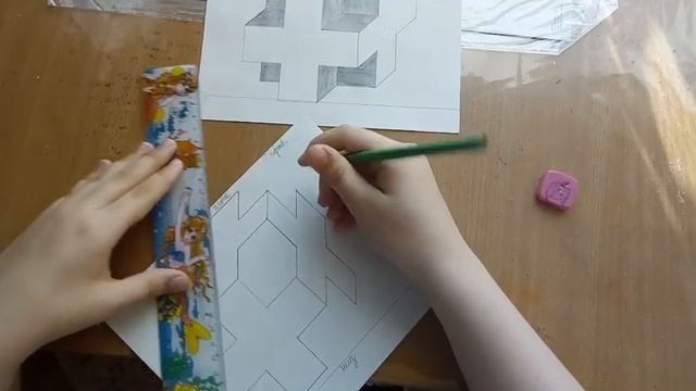 Мастер-класс "3D рисунок - объемный крестик". Максимова Алёна. Участник онлайн-фестиваля "Научилус смотреть онлайн