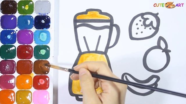 Как нарисовать Раскраска БЛЕНДЕР И ФРУКТЫ смотреть онлайн