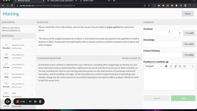 Marking exam attempts as an Admin on Synap смотреть онлайн