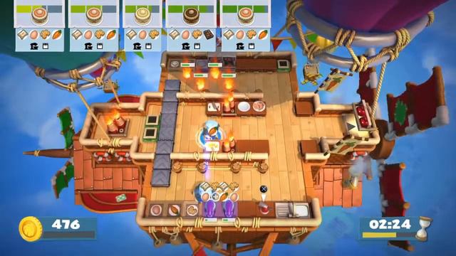 【Overcooked!2】【６－１】ソロプレイ最高難易度☆☆☆☆【オーバークック2】