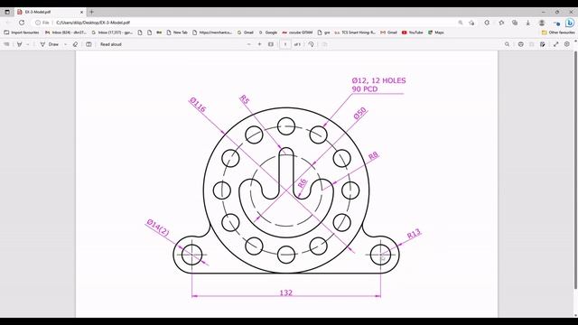 AutoCAD 2D Drawing MARATHON | HINDI | EXCERCISE 03/50 | Basic Fundamental Drawings смотреть онлайн