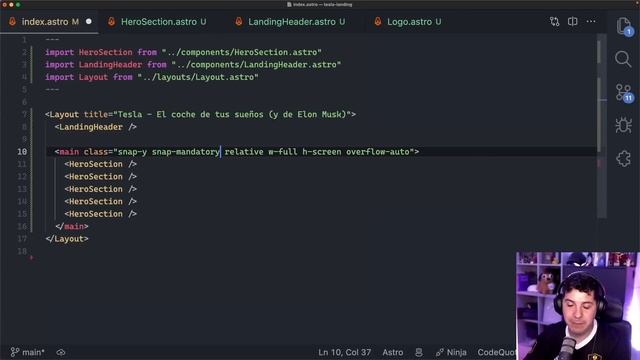 Clon del sitio web de Tesla con HTML, CSS, JavaScript y Tailwind смотреть онлайн