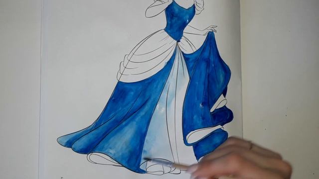 Раскраска "Золушка" Золушка - Диснеевская принцесса. Disney смотреть онлайн