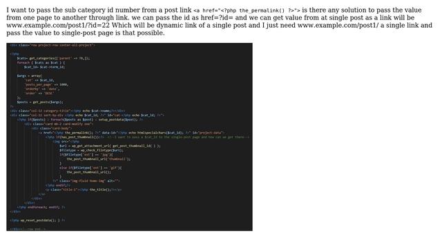 Wordpress: How can we pass a value from the_permalink() at WordPress? смотреть онлайн