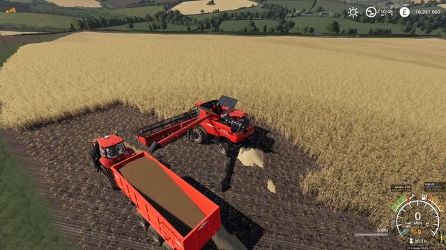 Courseplay 6 Tutorial - Empty Combine and Offload - Farming Simulator 19 смотреть онлайн