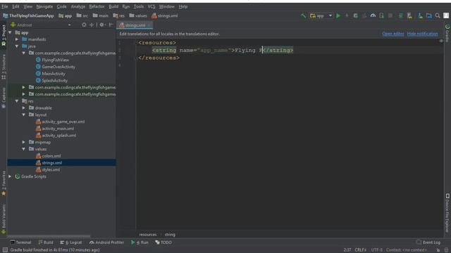 How to Change Android App Icon and Name in Android Studio Game Development Tutorial 13 смотреть онлайн