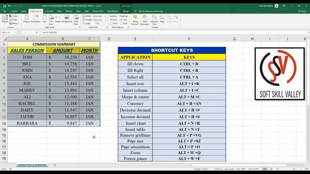 Designing and Formatting in MS Excel 2019-- Part 2 смотреть онлайн