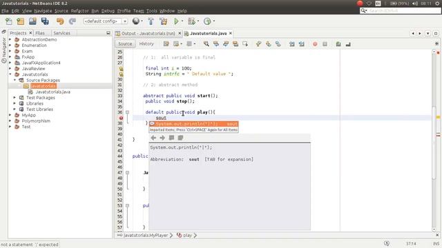 java tutorial for beginner part 18 Interface смотреть онлайн