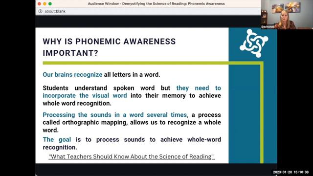 Demystifying the Science of Reading: Phonemic Awareness смотреть онлайн