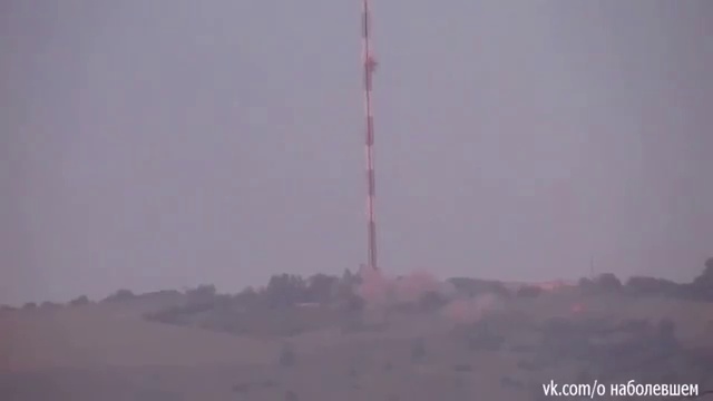 20 05 2014 Slavyansk Shelling of the locations of Ukrainian hitmen near the hill Karachun. смотреть онлайн