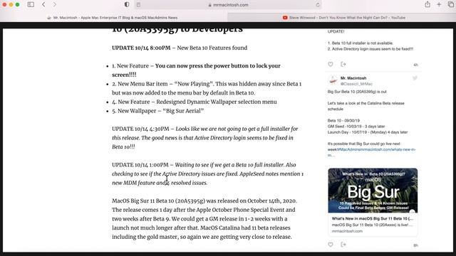 What's New in macOS Big Sur 11 Beta 10 (20A5395g)? Overview of NEW Features & Known Issues! смотреть онлайн