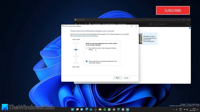 Change, Enable, Disable User Account Control (UAC) settings in Windows 11/10 смотреть онлайн