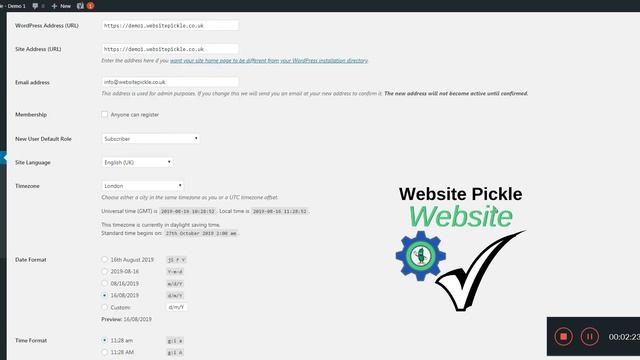 How To Configure Your WordPress Site Title/Date/Time Settings смотреть онлайн
