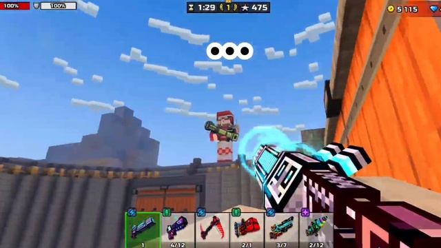Guns in block crash and deadly games! (glitch) Pixel gun 3D смотреть онлайн