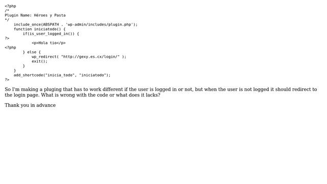 Wordpress: wp_redirect not working on plugin смотреть онлайн