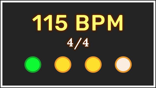 115 BPM 4/4 - Metrónomo con acento ⏳✔️ смотреть онлайн