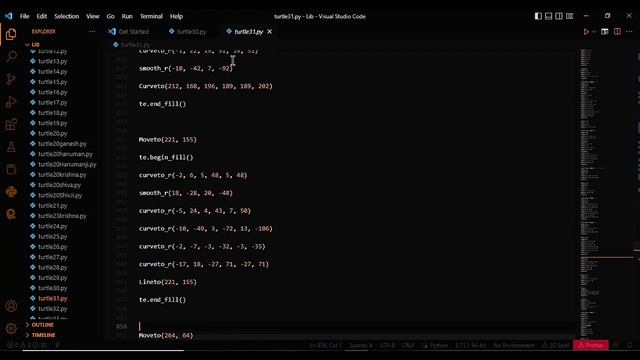 Anime Girl Using Python Turtle Code | Python Programming Hub смотреть онлайн
